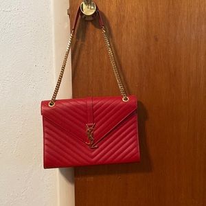 Red Leather Yves Saint Laurent